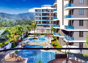 شقق 1 + 1، 2 + 1 في منطقة ألتنتاش - أنطاليا