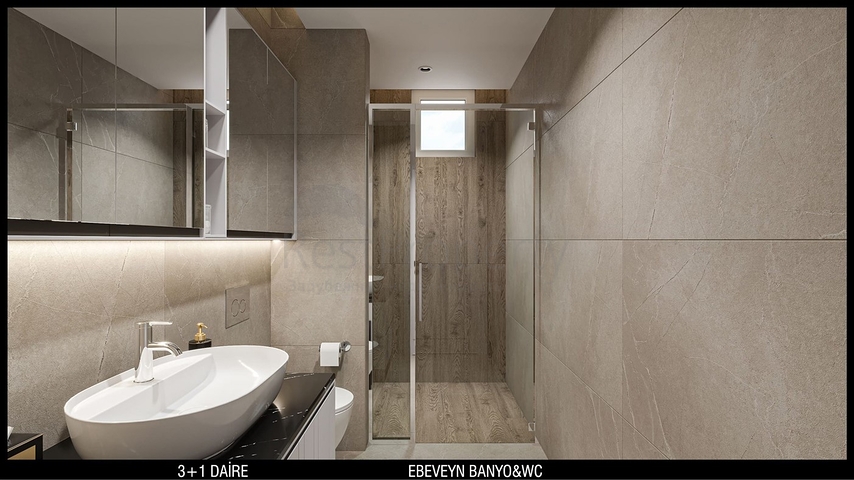 تخطيط شقق 3 + 1 ، 4 + 1 في منطقة أولوش - أنطاليا