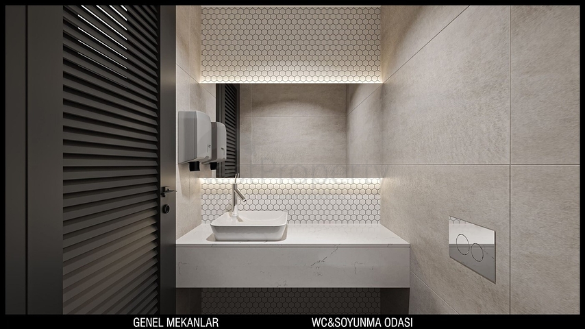 تخطيط شقق 3 + 1 ، 4 + 1 في منطقة أولوش - أنطاليا