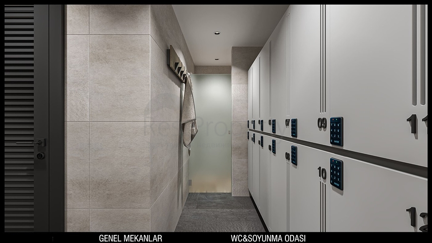 تخطيط شقق 3 + 1 ، 4 + 1 في منطقة أولوش - أنطاليا