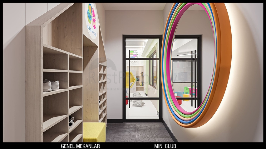 تخطيط شقق 3 + 1 ، 4 + 1 في منطقة أولوش - أنطاليا