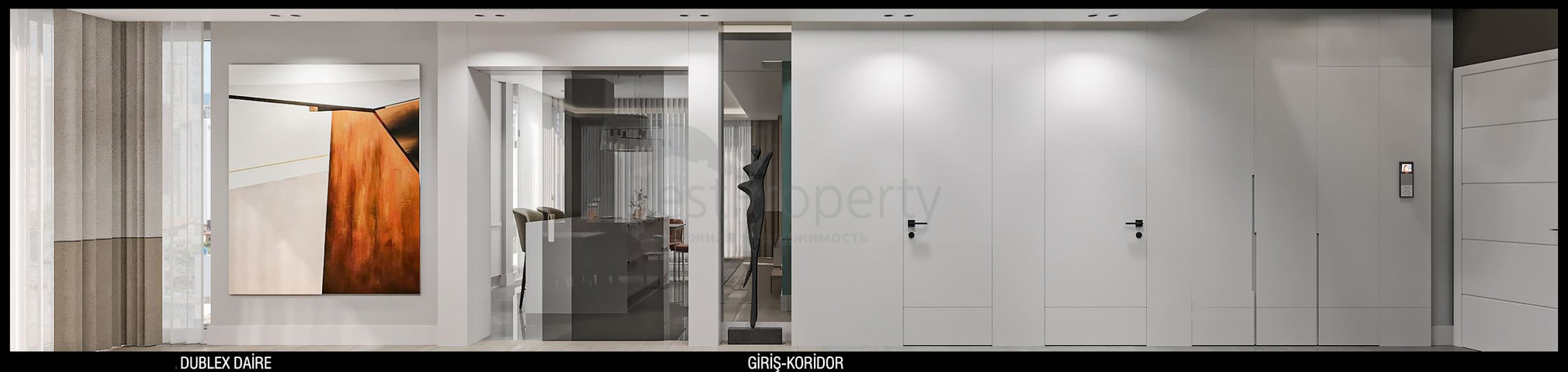 تخطيط شقق 3 + 1 ، 4 + 1 في منطقة أولوش - أنطاليا