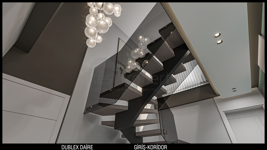 تخطيط شقق 3 + 1 ، 4 + 1 في منطقة أولوش - أنطاليا