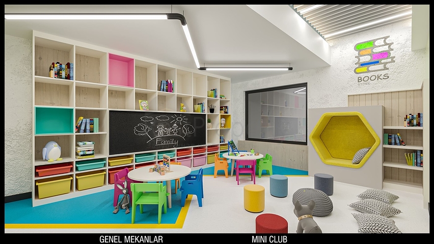 تخطيط شقق 3 + 1 ، 4 + 1 في منطقة أولوش - أنطاليا