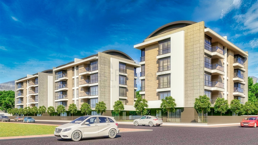 تخطيط شقق 3 + 1 ، 4 + 1 في منطقة أولوش - أنطاليا