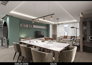 تخطيط شقق 3 + 1 ، 4 + 1 في منطقة أولوش - أنطاليا