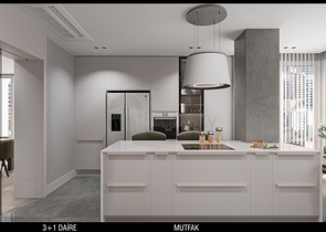 تخطيط شقق 3 + 1 ، 4 + 1 في منطقة أولوش - أنطاليا