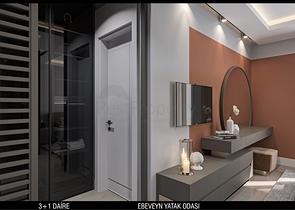 تخطيط شقق 3 + 1 ، 4 + 1 في منطقة أولوش - أنطاليا