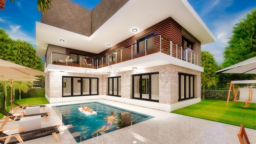 فيلا 9 + 1 في منطقة دوشيميتي - انطاليا