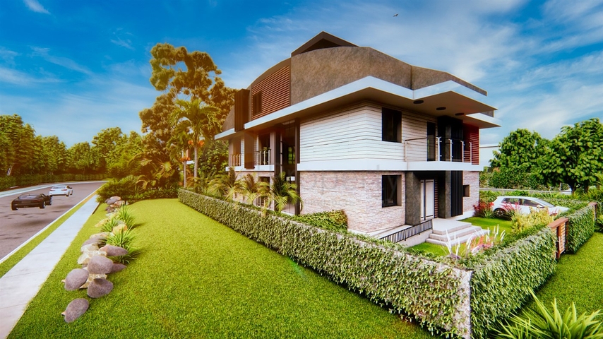 فيلا 9 + 1 في منطقة دوشيميتي - انطاليا