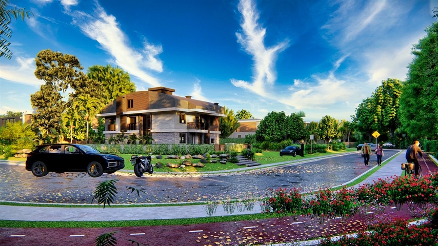 فيلا 9 + 1 في منطقة دوشيميتي - انطاليا