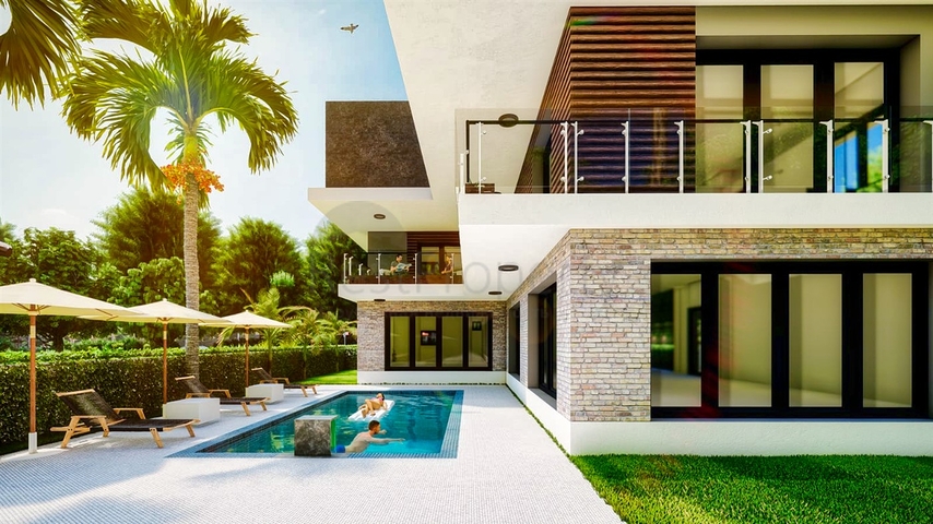 فيلا 9 + 1 في منطقة دوشيميتي - انطاليا