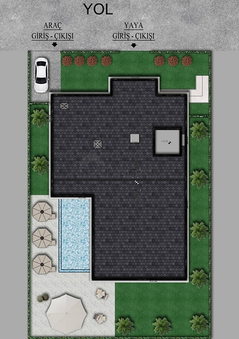 فيلا 9 + 1 في منطقة دوشيميتي - انطاليا