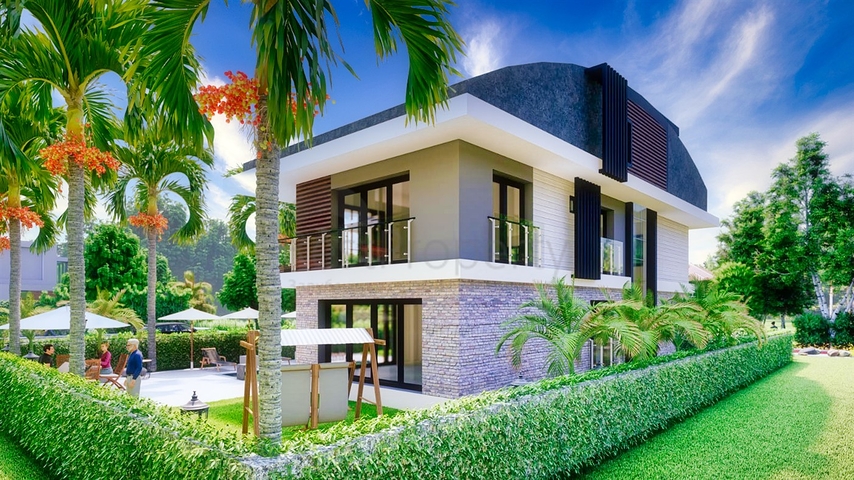 فيلا 9 + 1 في منطقة دوشيميتي - انطاليا