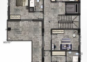 فيلا 9 + 1 في منطقة دوشيميتي - انطاليا