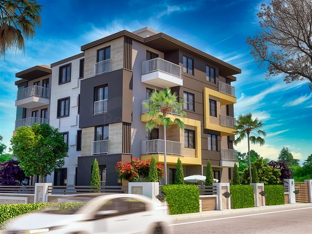 شقق 2 + 1 في منطقة كيبيز - أنطاليا