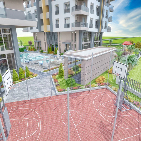 شقق 3 + 1 في منطقة كيبيز - انطاليا