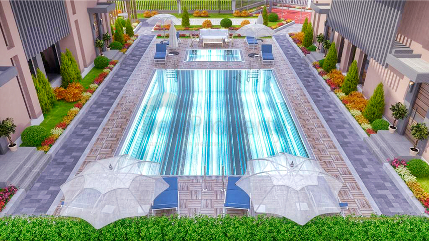 شقق 3 + 1 في منطقة كيبيز - انطاليا