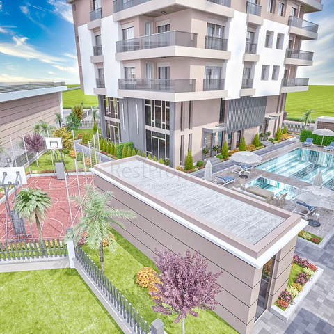 شقق 3 + 1 في منطقة كيبيز - انطاليا