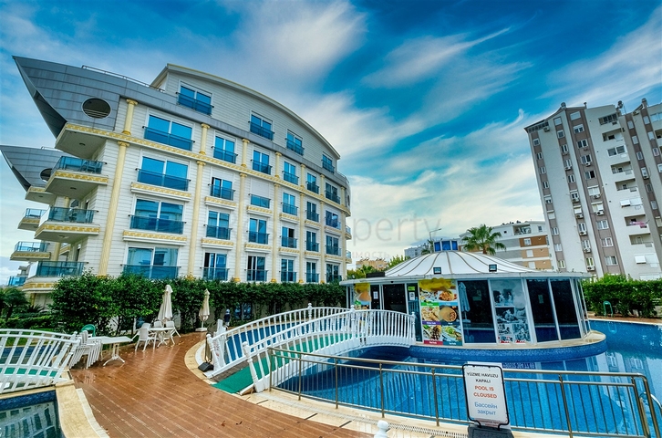 شقة 1 + 1 في منطقة ليمان - أنطاليا