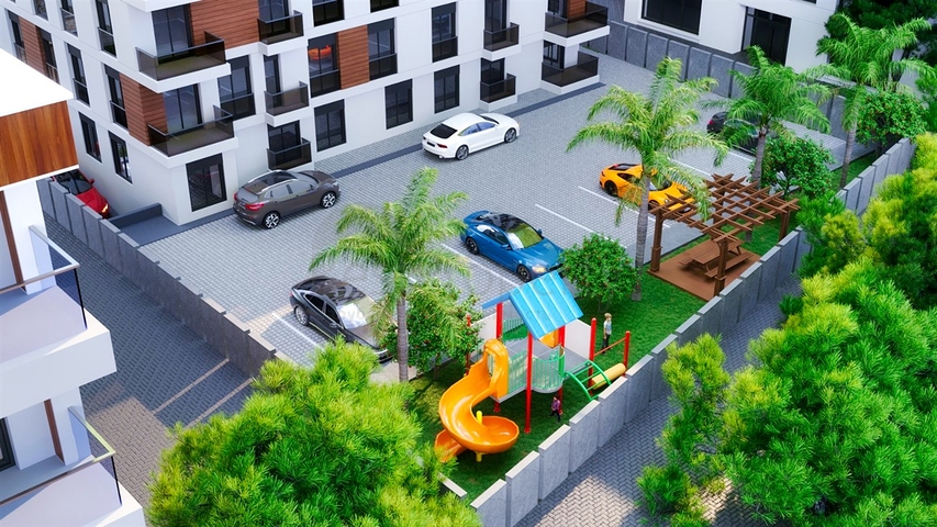 مشروع استثماري ، شقق 2 + 1 ، 3 + 1 ، 4 + 1 في وسط أنطاليا