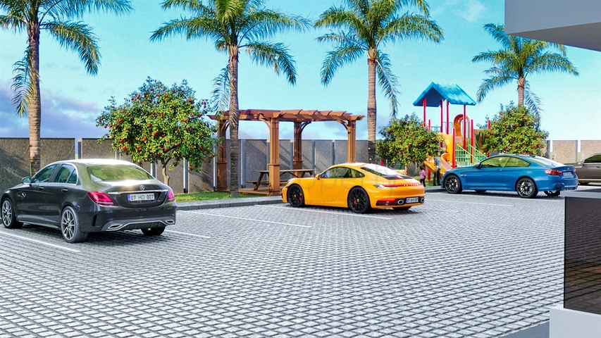 مشروع استثماري ، شقق 2 + 1 ، 3 + 1 ، 4 + 1 في وسط أنطاليا