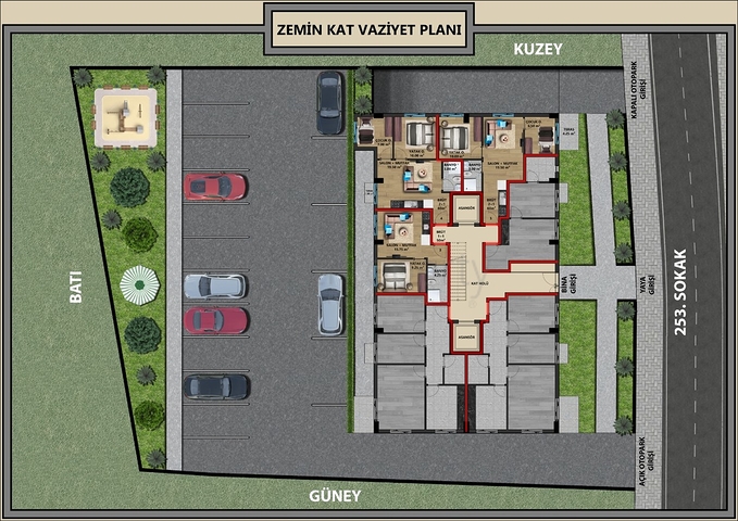 مشروع استثماري ، شقق 2 + 1 ، 3 + 1 ، 4 + 1 في وسط أنطاليا