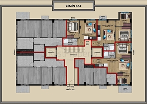 مشروع استثماري ، شقق 2 + 1 ، 3 + 1 ، 4 + 1 في وسط أنطاليا