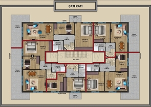مشروع استثماري ، شقق 2 + 1 ، 3 + 1 ، 4 + 1 في وسط أنطاليا