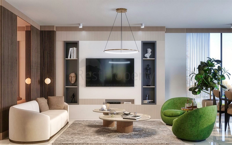 شقة 4 + 1 في حي يشيلباهشة - أنطاليا