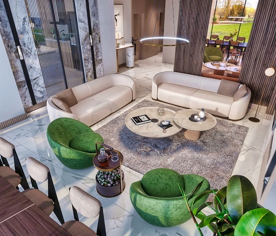 شقة 4 + 1 في حي يشيلباهشة - أنطاليا