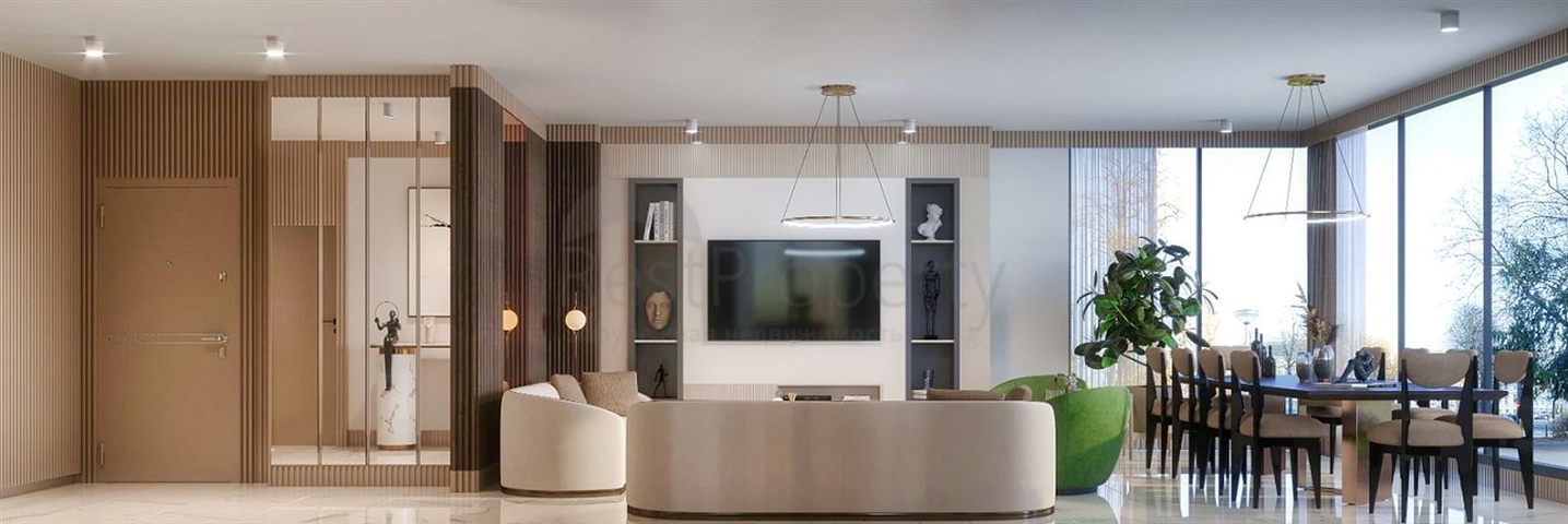 شقة 4 + 1 في حي يشيلباهشة - أنطاليا