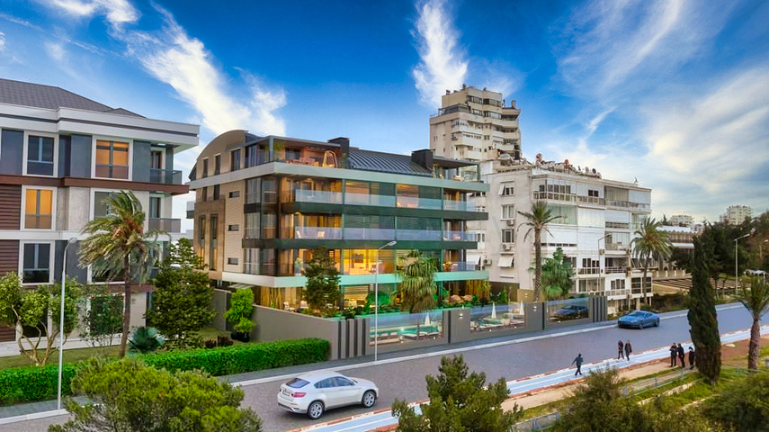 شقة 4 + 1 في حي يشيلباهشة - أنطاليا