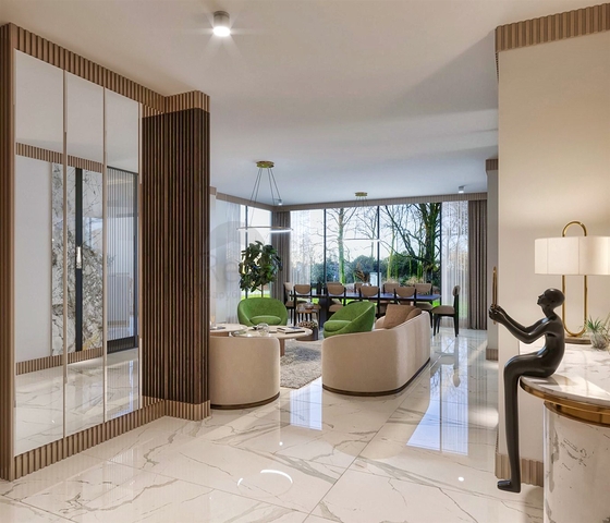 شقة 4 + 1 في حي يشيلباهشة - أنطاليا