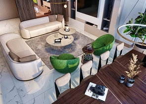 شقة 4 + 1 في حي يشيلباهشة - أنطاليا