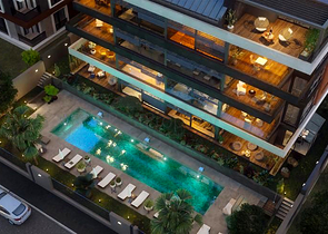 شقة 4 + 1 في حي يشيلباهشة - أنطاليا