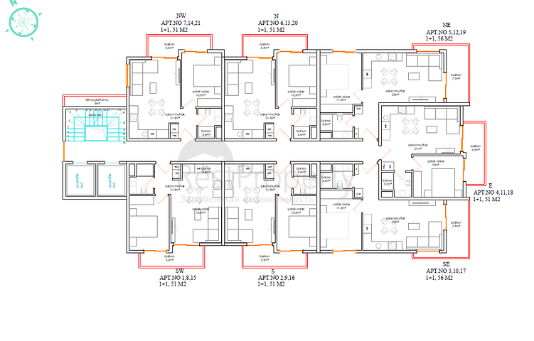 الاستثمار العقاري في الانيا - مجمع قيد الانشاء قريب من شاطئ كليوباترا 