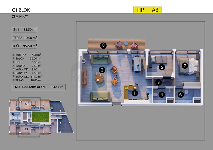 مشروع استثماري في منطقة ألتنتاش - أنطاليا