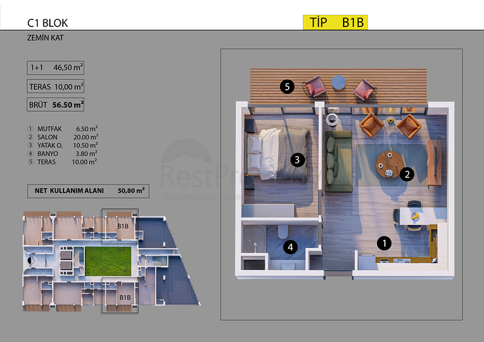 مشروع استثماري في منطقة ألتنتاش - أنطاليا