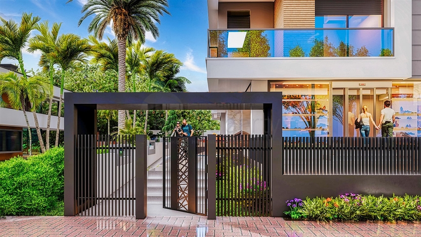 شقق 2 + 1 ، 3 + 1 مخطط لها في كونيالتي - أنطاليا