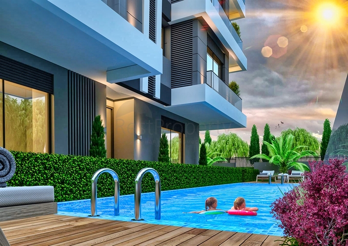 شقق 2 + 1 ، 3 + 1 مخطط لها في كونيالتي - أنطاليا