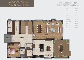 فلل 3 + 1 ، 4 + 1 في دوشمالتي - أنطاليا