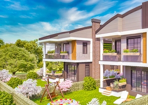 فلل 3 + 1 ، 4 + 1 في دوشمالتي - أنطاليا