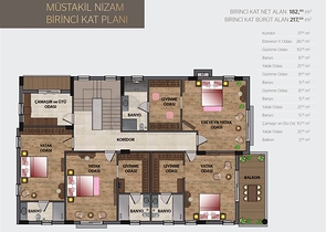 فلل 3 + 1 ، 4 + 1 في دوشمالتي - أنطاليا