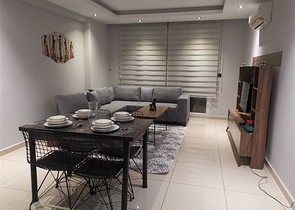 خلف مول الانيوم - شقة غرفة وصالة مفروشة -مجمع فاخر - في جيكجلي / الانيا 