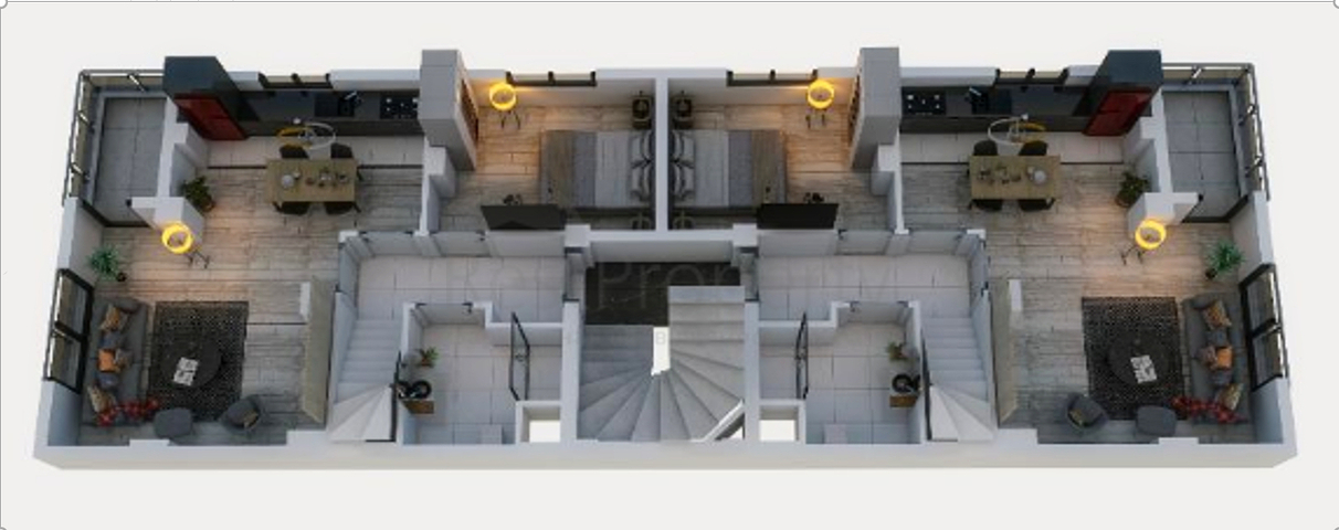 1 + 1، 4 + 1 شقق في كيبيز - أنطاليا