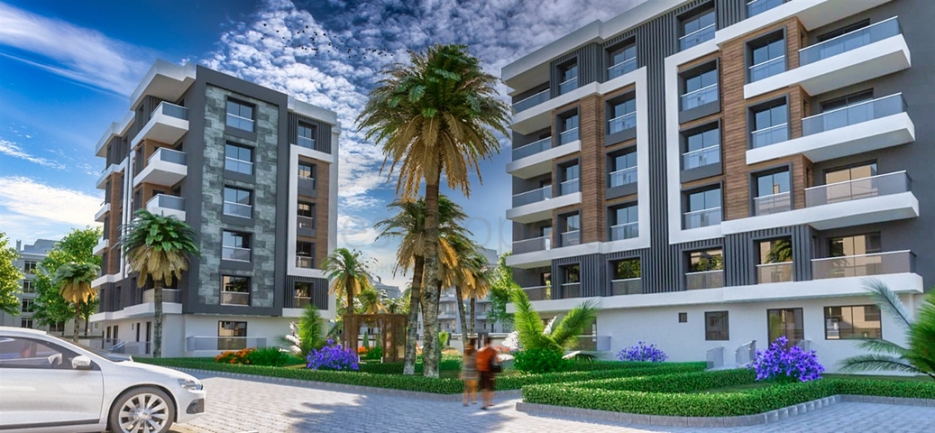 شقق 1 + 1 ، 2 + 1 ، 3 +   في كيبيز - أنطاليا