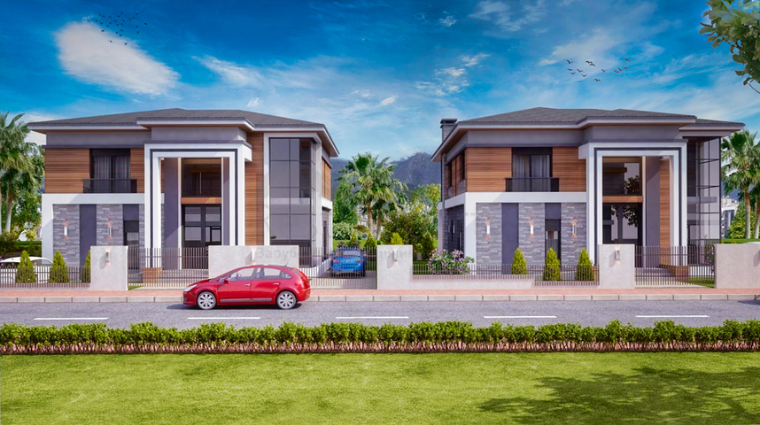 مجمع فلل 4 + 1 مخطط في دوشمالتي - أنطاليا