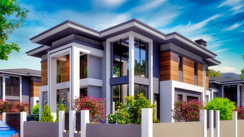 مجمع فلل 4 + 1 مخطط في دوشمالتي - أنطاليا