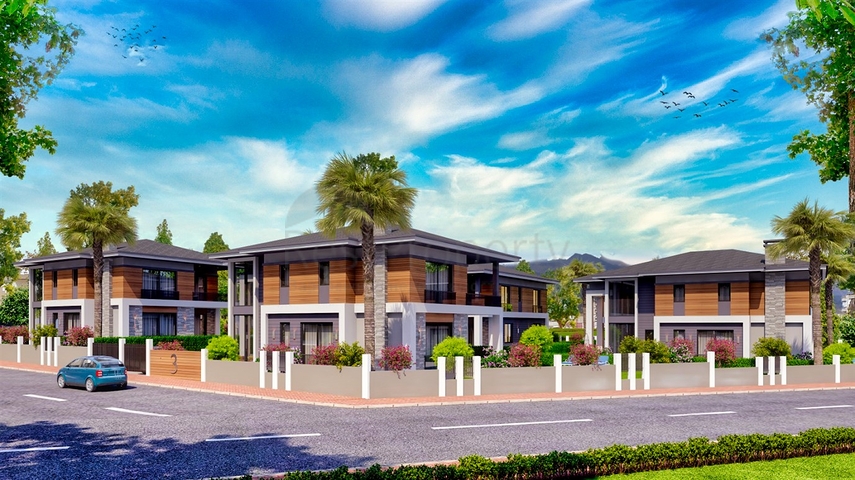 مجمع فلل 4 + 1 مخطط في دوشمالتي - أنطاليا